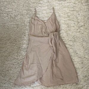 H&M Beige Wrap Dress